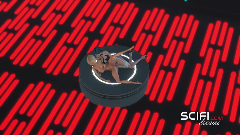 3dxpassion: Sci-Fi walls. Sex cyborg and beautiful girl in the planet...