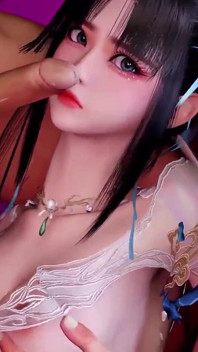 3D สาวเอเชียผอมบางโชว์นม โดนสองควยใหญ่เย็ด