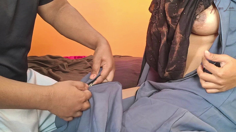 Hope Love: Bella ragazza hijabi sesso missionario con il fratellastro