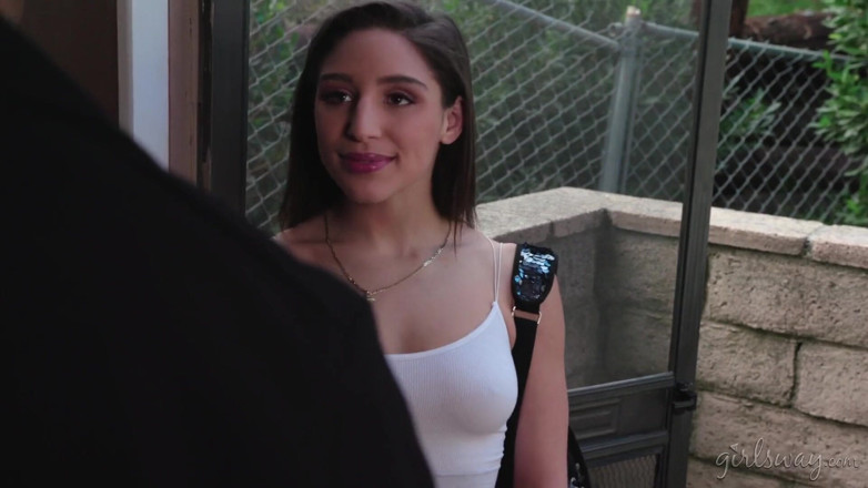 Girlsway: GIRLSWAY Breastfeeding the sitter with Abella Danger