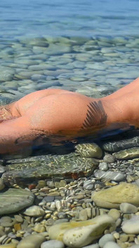 My Sexy Beauty Is Sunbathing on a Nudist Beach