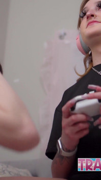 Trans Beauty Distracts Her Roommate From Gaming