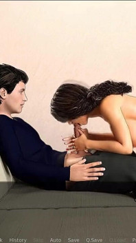 El dueto de una pareja de amor y lujuria: cornudo recibiendo una mamada después de ver a su esposa ser follada por otro hombre - ep 59