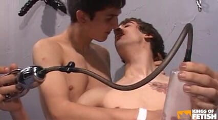 Gay Diaries: Two twinks have dirty fun with various toys before fucking...