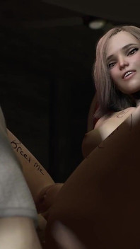 Chica cachonda en tiempo divertido de esclavitud