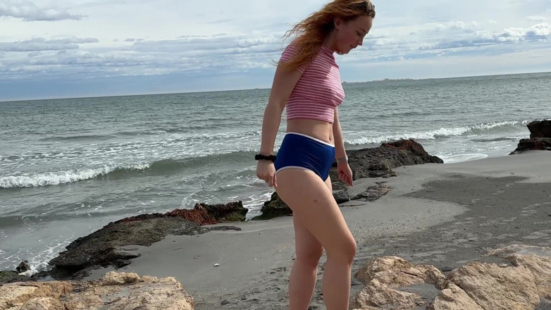 Sheryl X Sinclair: Enjoying Dark Sand Playa, Collecting Shells