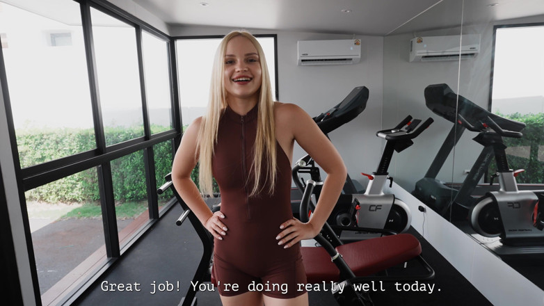 Verlonis: POV: Experienced Trainer Knows How to Take His Petite Client...