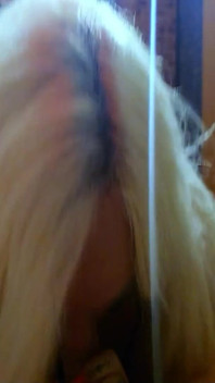 German Curvy Blonde Girl Give Risky POV Blowjob and Cowgirl