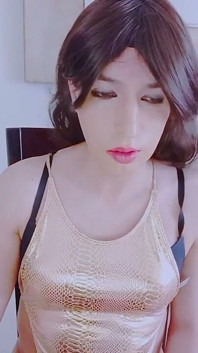 Sissy Crossdresser Masturbating at Home