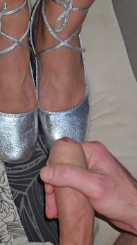 Sexo em ballet flats é um presente para um enteado