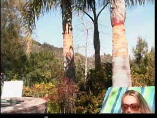 VOP Solo Babes: Blonde hottie masturbating outdoor