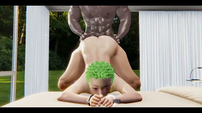 Yaoitube: One Piece Yaoi - Zoro Fucked Hard by a Black Men -...