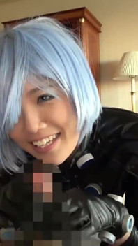 Factory Worker cosplayer - vollbusige schönheit eines berühmten Automachers mit intensiven höhepunkten und schlucken - Act1