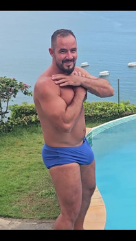 Swim Trunks Full of Dick