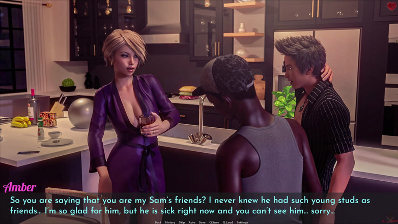 Porngame201: 妻と継母のアワム 本物のアンバーはスリーサムを楽しみ、エリーはニールに最高のフェラチオをします