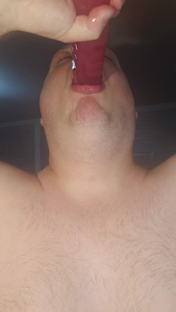 Charlieboy69: Halsfick riesiger 18-zoll-lila doppeldildo