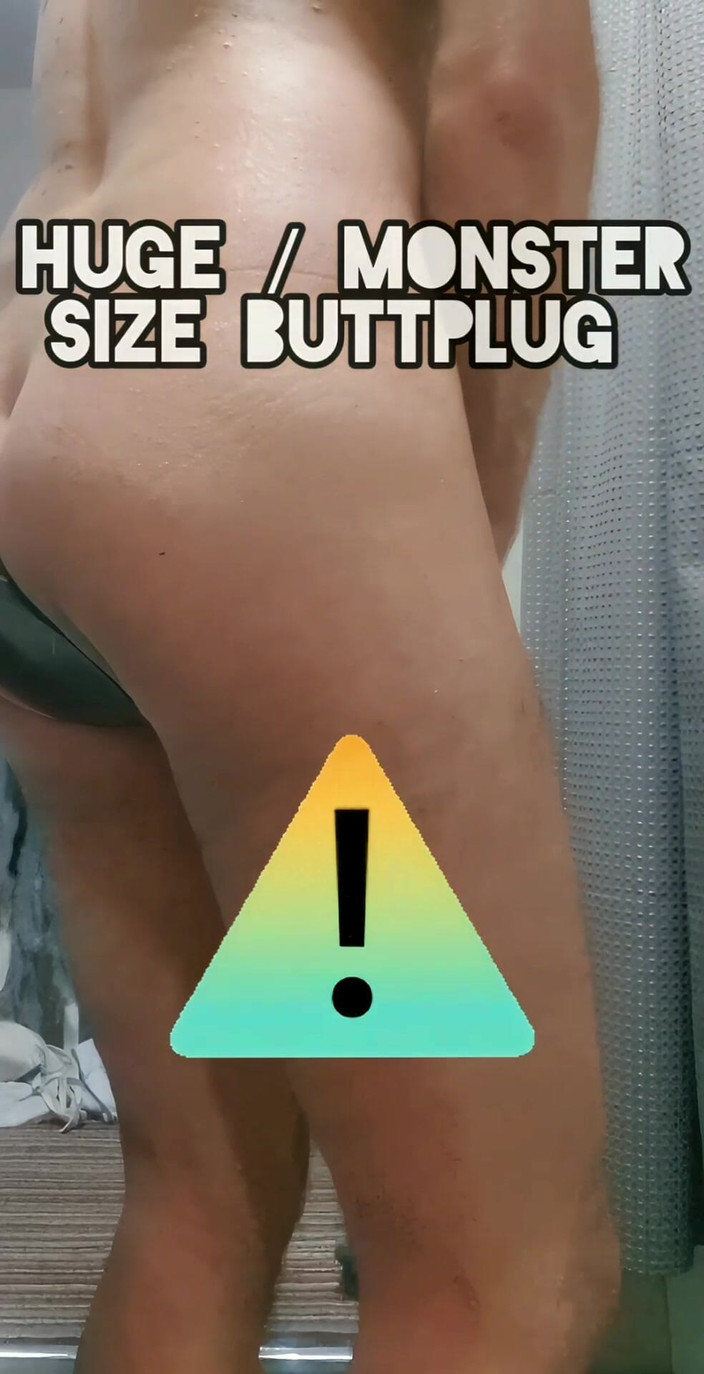 MaleModel: Riesiger buttplug