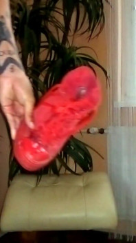Twink Cums on His Sneakers and Shows You Close up View at Spermshot