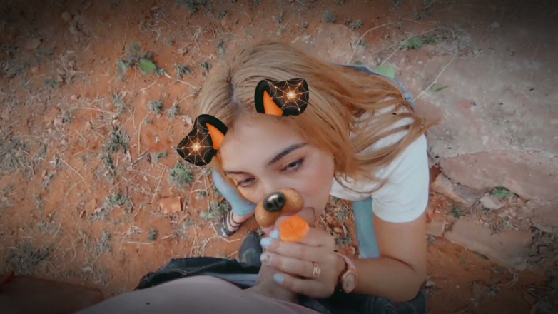 Latinascachondas: Sarışın snap face filter ile sikiliyor