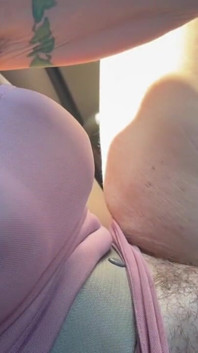 Bare Pussy While Driving