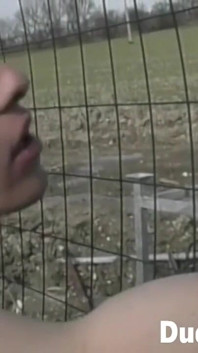 Lustful twinks make out and masturbate in the fields