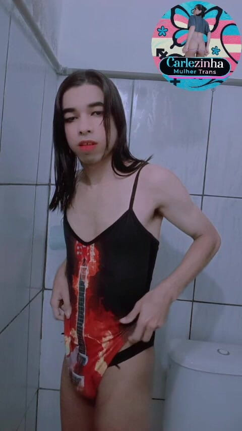 Srta. Carla: Carlezinha - Slut in a Swimsuit and Panties Tucked up Her...