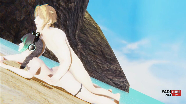 Yaoitube: Femboy Yaoi - shin catboy被干Beach.mp4