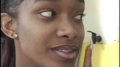Ebony babe is doing everything for her teacher