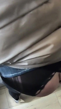 Play with Cum on My Soft Nylon Linner and Down-jackets 261