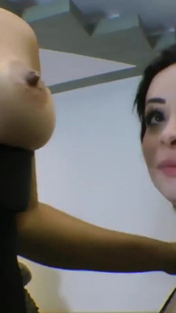 Lesbian Domination - Giant Girl Vs Skinny Teen