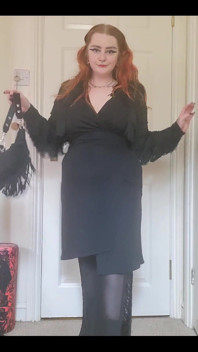 Serving You Morticia Addams Vibes