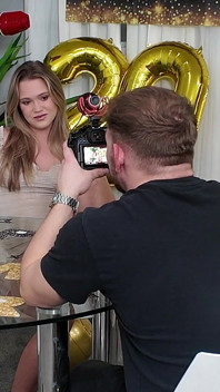 Hot Blonde Makes a Holiday Sex Tape Bts - Chloe Rose