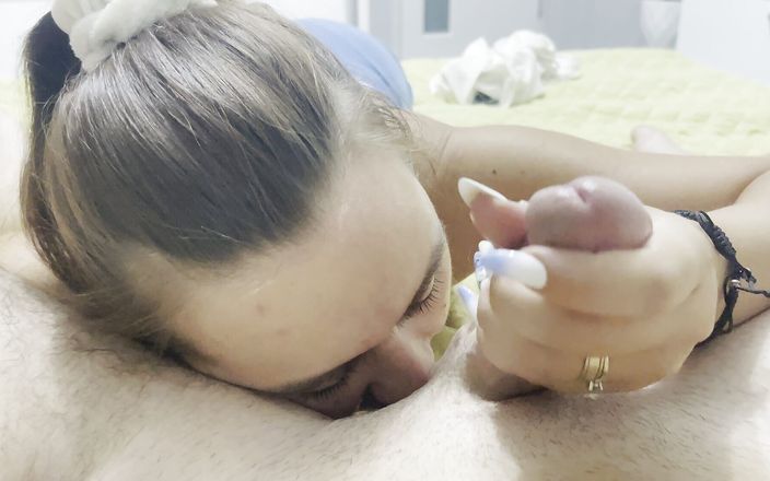 fantasycouplexxx: 4K. Brittisk slampa POV avsugning och CIM. Fullständig video