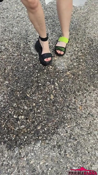 Two Filthy Girls Marking Their Territory