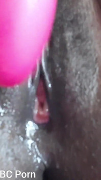 Stimulating My Clit with Vibrator Intense Squirting Orgasms