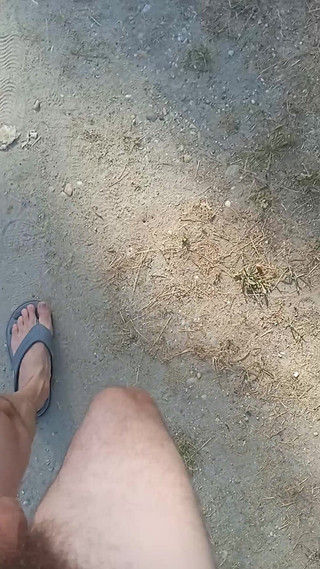 Deepthroat260: Exhibitionist Naked Boy Walking with Cock