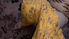 First Time Husband Fucked Newly Married Desi Indian Wife in Yellow Dress
