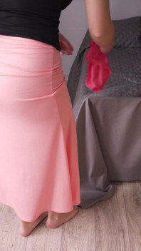 Thin Maxi Skirt Visible Panty Line Dilemma