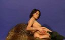 Flash Model Amateurs: Velké dvojité dildo v její mokré kundě
