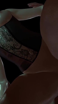 Gorąca dziewczyna z zielonymi włosami zostaje zerżnięta od tyłu: 3D porno