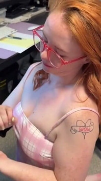 Redhead Teacher Bursts Out Laughing While Sucking His Small Cock