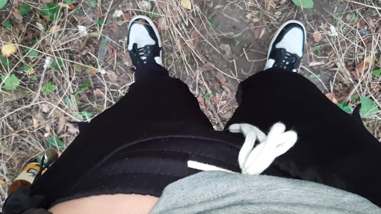 Lesbian-candys: Risky Lesbian Masturbation in the Forest