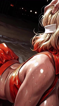 Fast Action - Blindfolded Beach Blonde - Deepthroat, Tongue and Facial Until the Sun Goes Down
