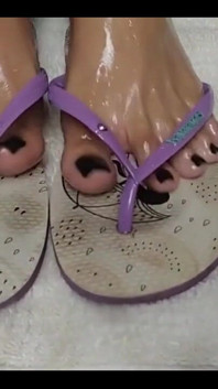 JOI - Oil, Flip Flops, and Goddess Kiffa Gorgeous Feet
