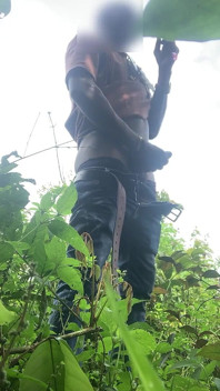 Quick Cum After a Long Walk in the Woods