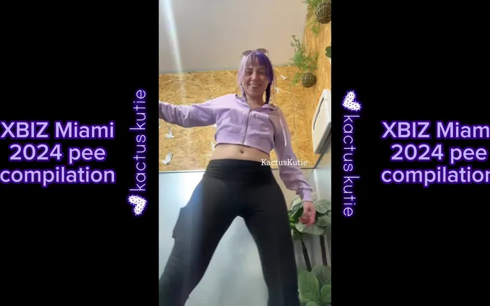 Kactus kutie: Xbiz Miami 2024 Pee Compilation