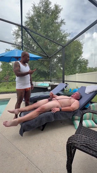 Taking Care of Allen by the Pool