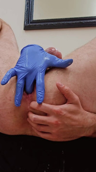 Amor para Gape, Xl Dildo, contas infláveis e dedos fodidos