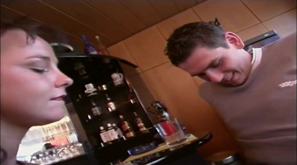 Muschi movie official: Fucking licking masturbation in the pub cum in mouth