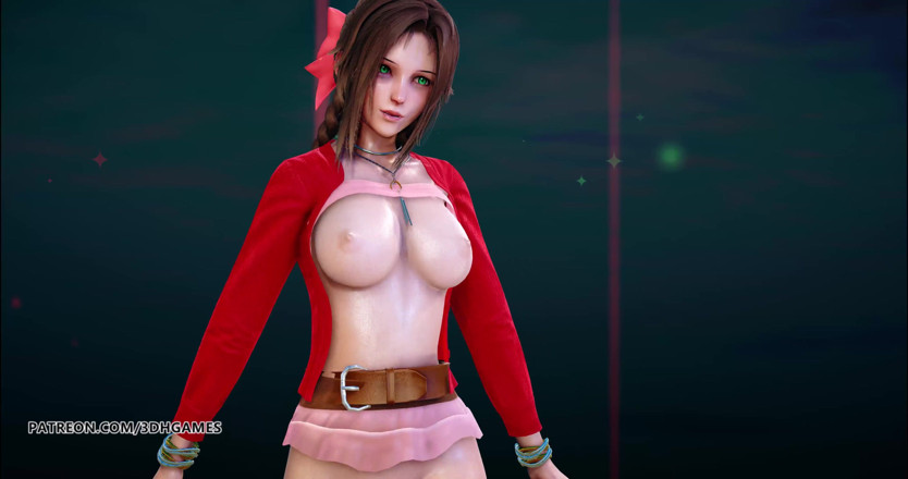 3D-Hentai Games: Berry good - mellow, Tifa Lockhart Aerith, nackter tanz, final fantasy 7...